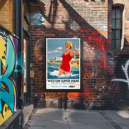 Weston-Super-Mare The Smile In Smiling Poster