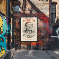 47th President Christmas Greeting Poster