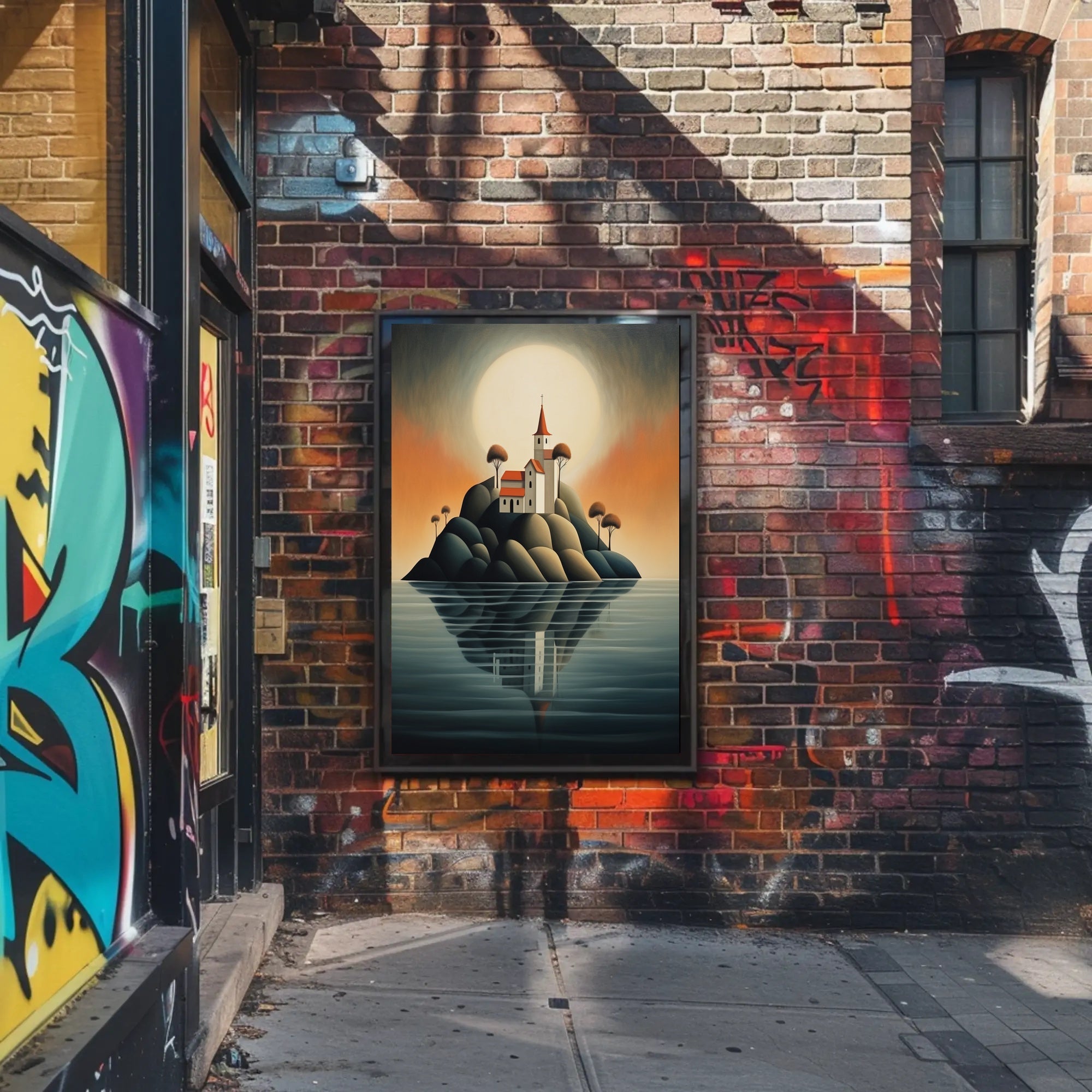Enchanted Island Church Poster PosterGoat