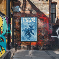 Reindeer Biathlon Poster