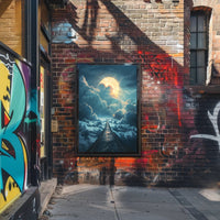 Surreal Road to the Sky Fantasy or Mythology Poster PosterGoat