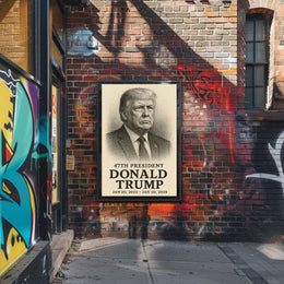 Donald Trump 47th President Pop Art Patriot Poster