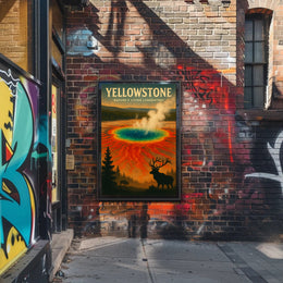Yellowstone Natures Living Laboratory Poster PosterGoat