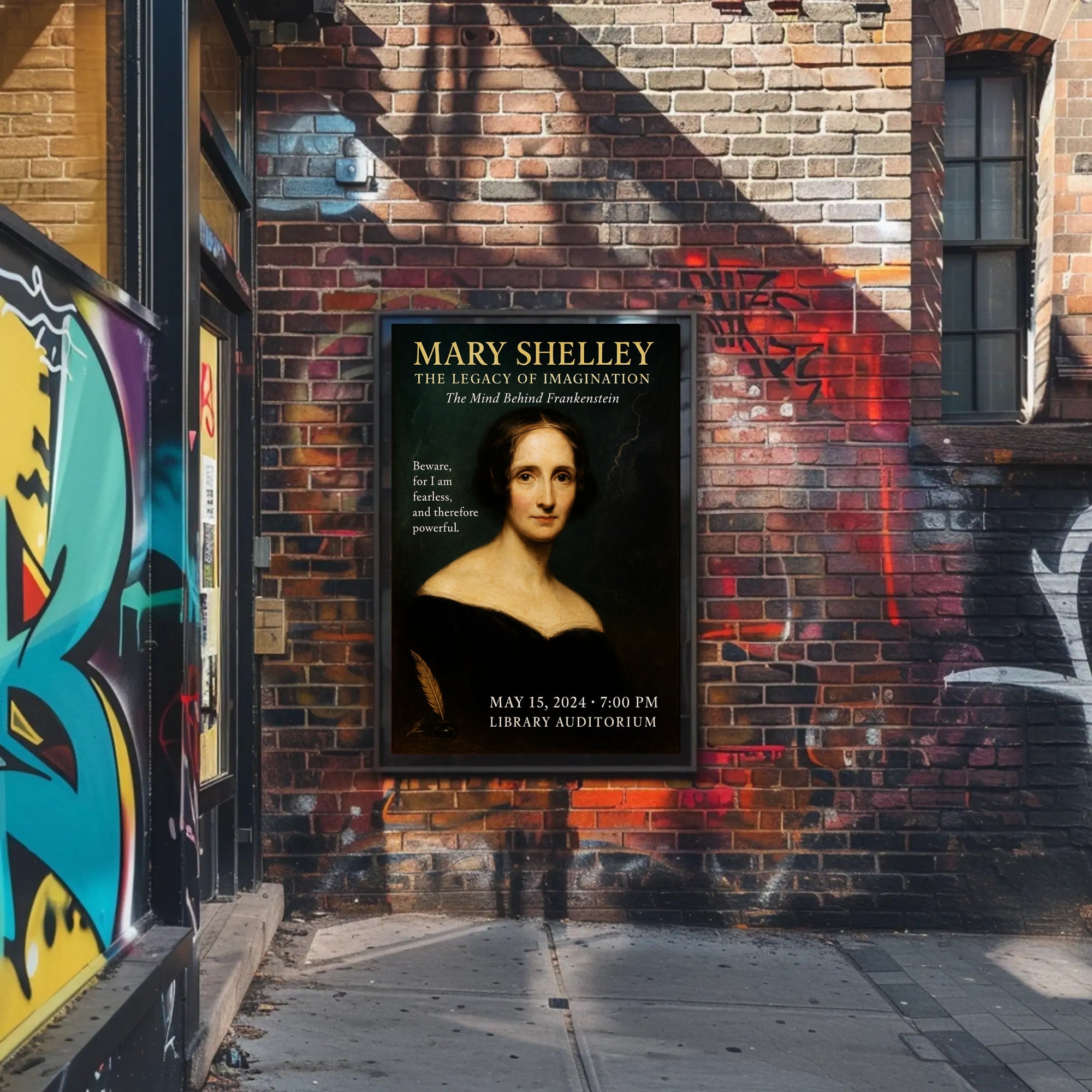 Mary Shelley The Legacy of Imagination Poster PosterGoat