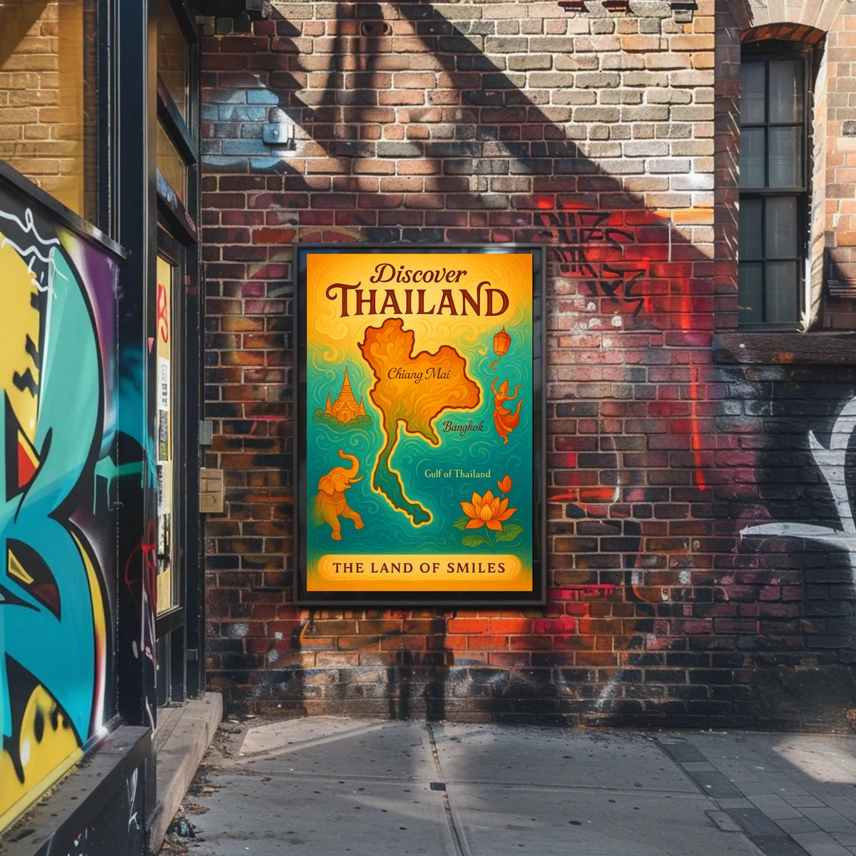 Thailand Travel Landmarks Culture Posters Poster