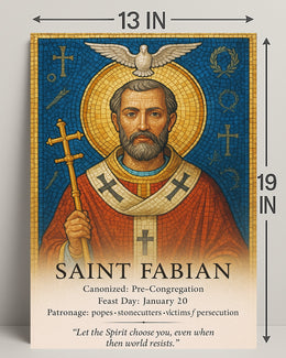 Saint Fabian Poster PosterGoat