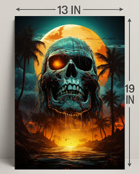 Skull Island Sunset Poster
