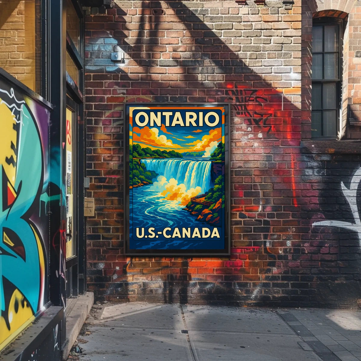 Ontario Canada United States Niagara Falls Poster