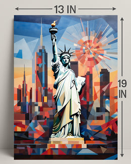 The Statue Of Liberty In Modern Art Poster
