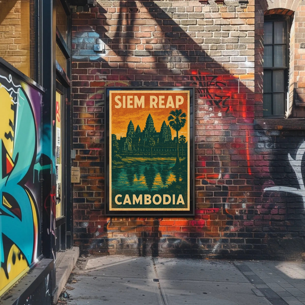 Siem Reap Cambodia Poster