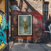 Enchanted Winter Stag Poster