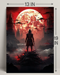 Warrior Under The Blood Moon Poster