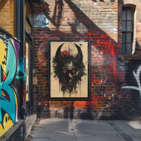 The Fiery Gaze Art Poster for Home Decor and Aesthetic Room Design PosterGoat