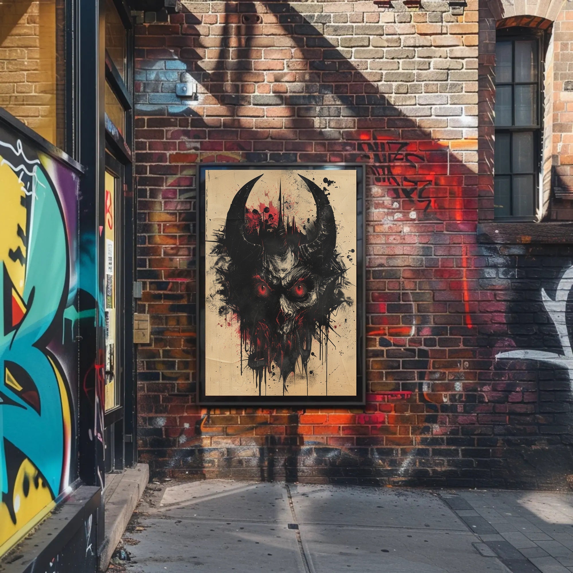 The Fiery Gaze Art Poster for Home Decor and Aesthetic Room Design PosterGoat