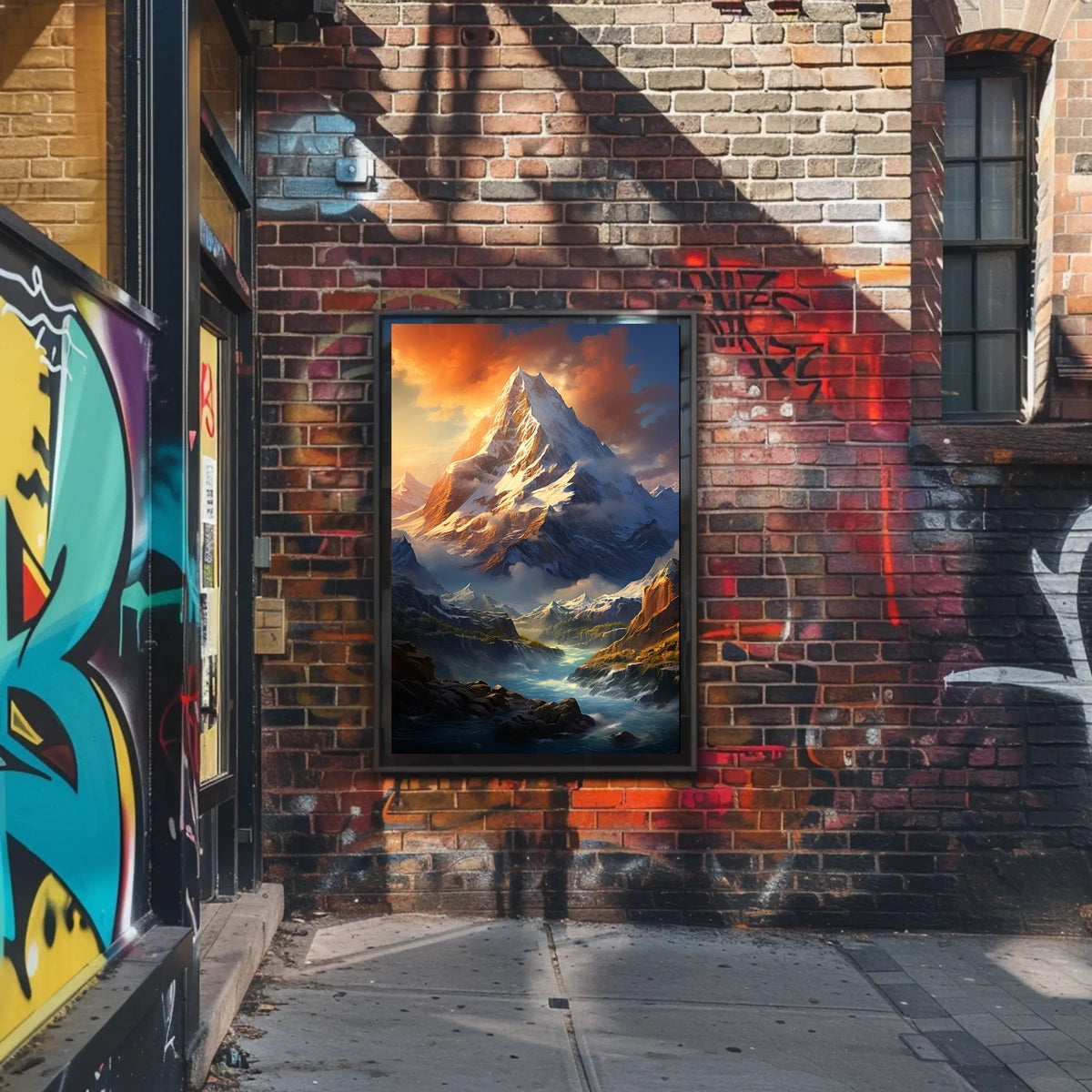 Majestic Mountain Landscape Poster