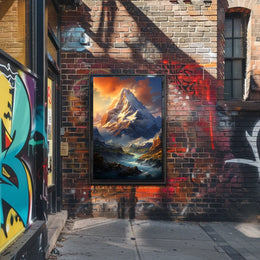 Majestic Mountain Landscape Poster