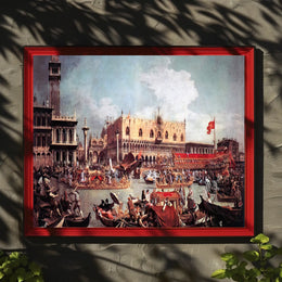 Venetian Festival: Opulent Gondolas in Cultural or Heritage Poster