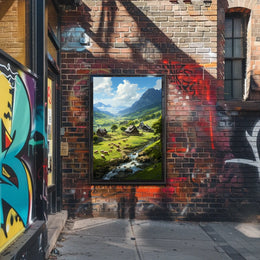 Serene Countryside Landscape Poster