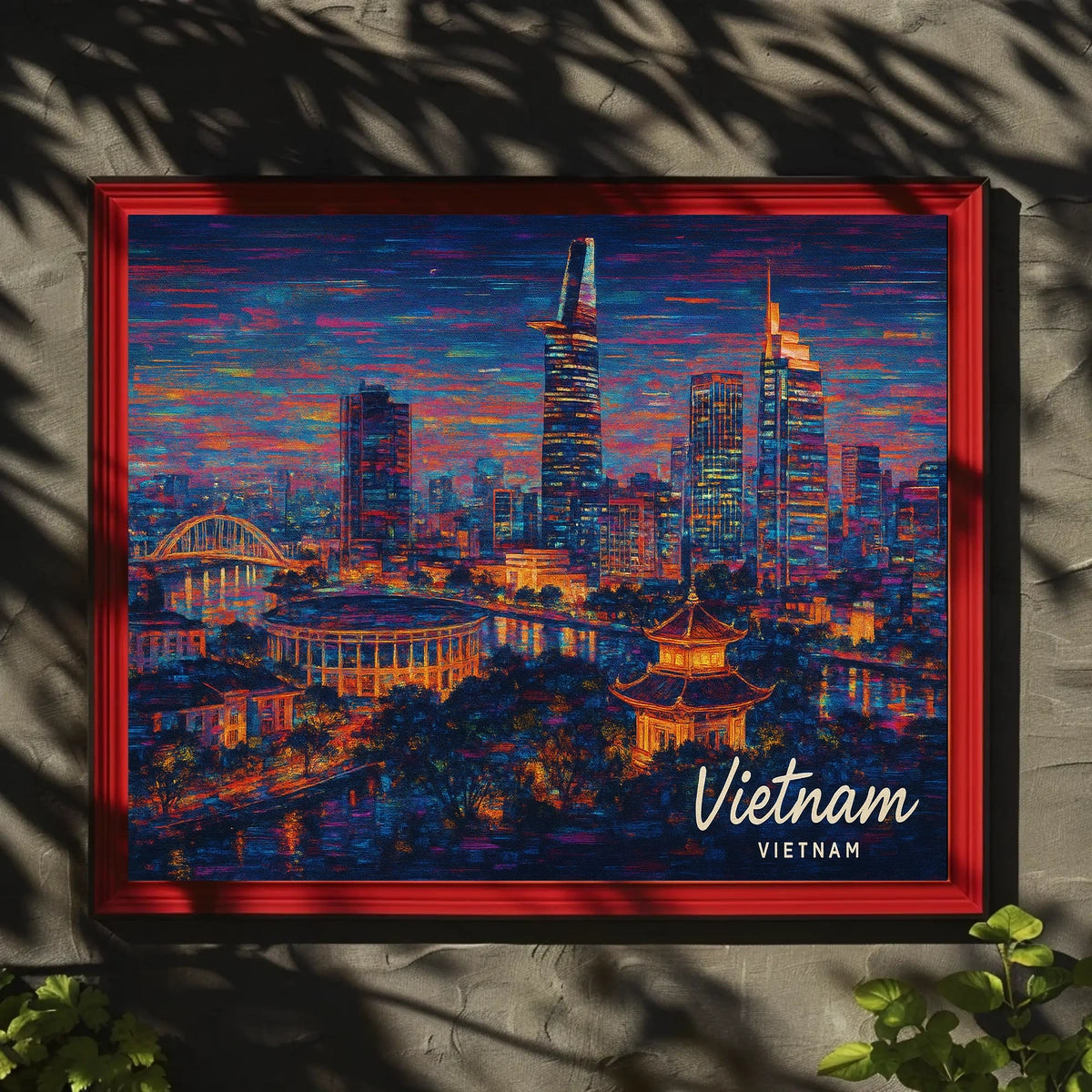 Vietnam Skyline Poster