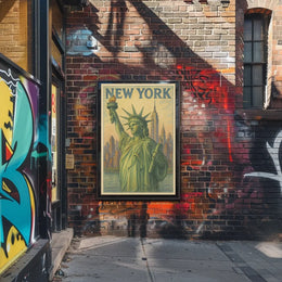 New York Poster Art Premium Museum Print For Living Rooms