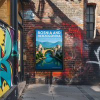 Bosnia and Herzegovina A Land of Bridges and Beauty Poster PosterGoat