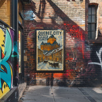 Quebec City Winter Fairytale Poster