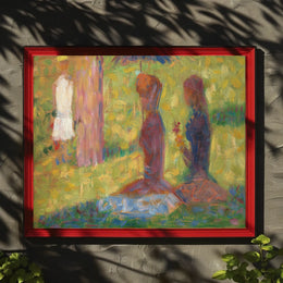 Serene Impressionistic Figures in Nature Artistic Poster