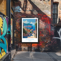 Scenic View of Dubrovnik Poster
