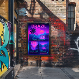 Wonders of Brazil Poster PosterGoat