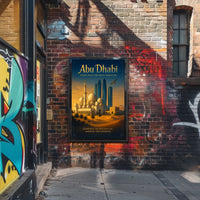 Abu Dhabi Tradition Innovation Cityscape Urban or Cityscape Poster
