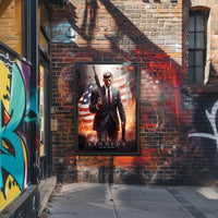 John F. Kennedy Illustrated Poster