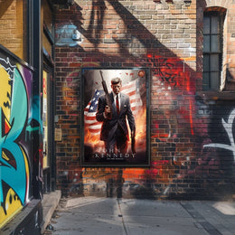 John F. Kennedy Illustrated Poster