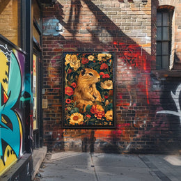 Charming Woodland Chipmunk Animal Poster