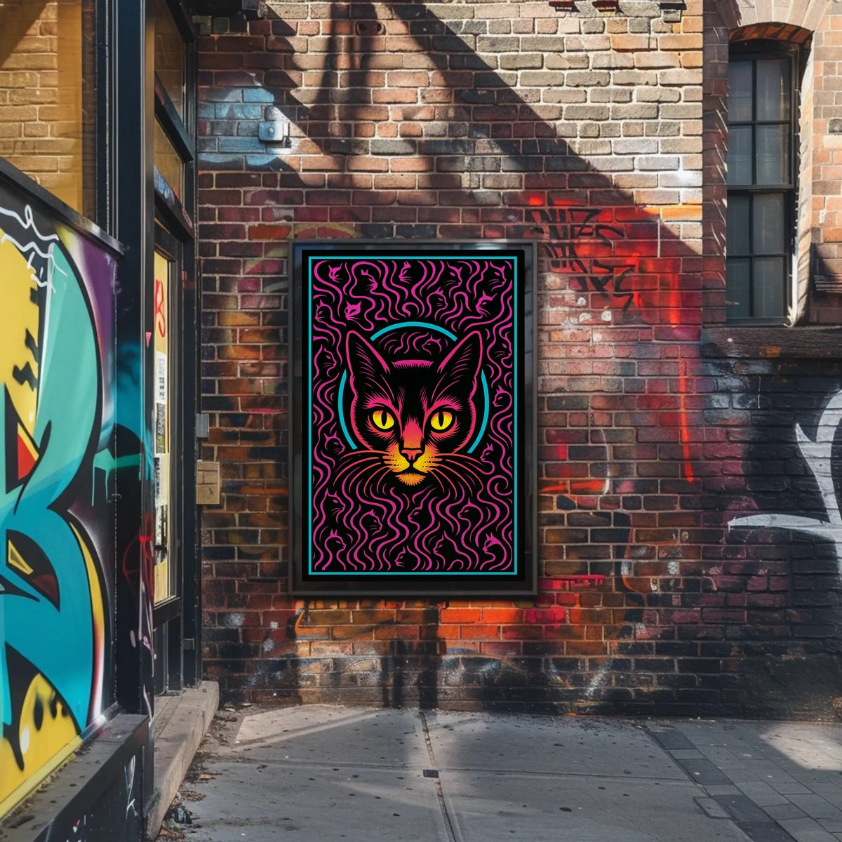 Mystical Cat Art Poster