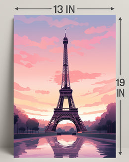 Eiffel Tower At Dusk Poster