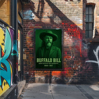 Buffalo Bill Bison Hunter Vintage Historical or Presidential Poster
