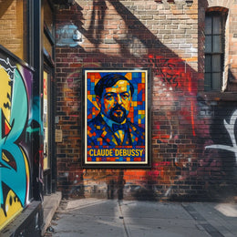 Claude Debussy A Mosaic Tribute Poster
