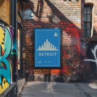 Detroit Skyline Poster PosterGoat