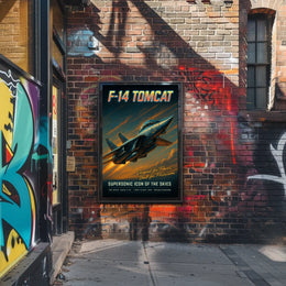 F-14 Tomcat Supersonic Icon Poster