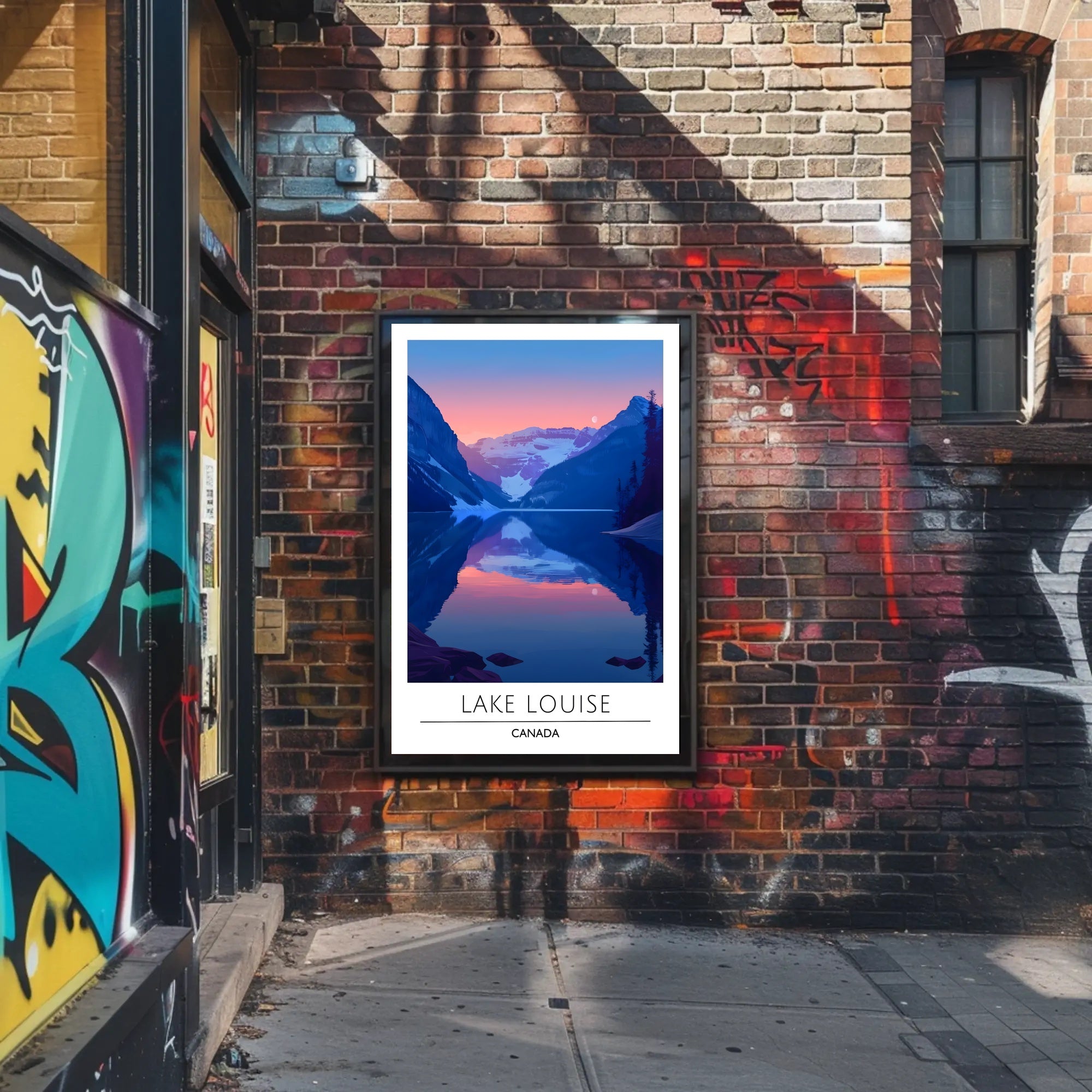 Lake Louise Tranquility Travel Art Poster