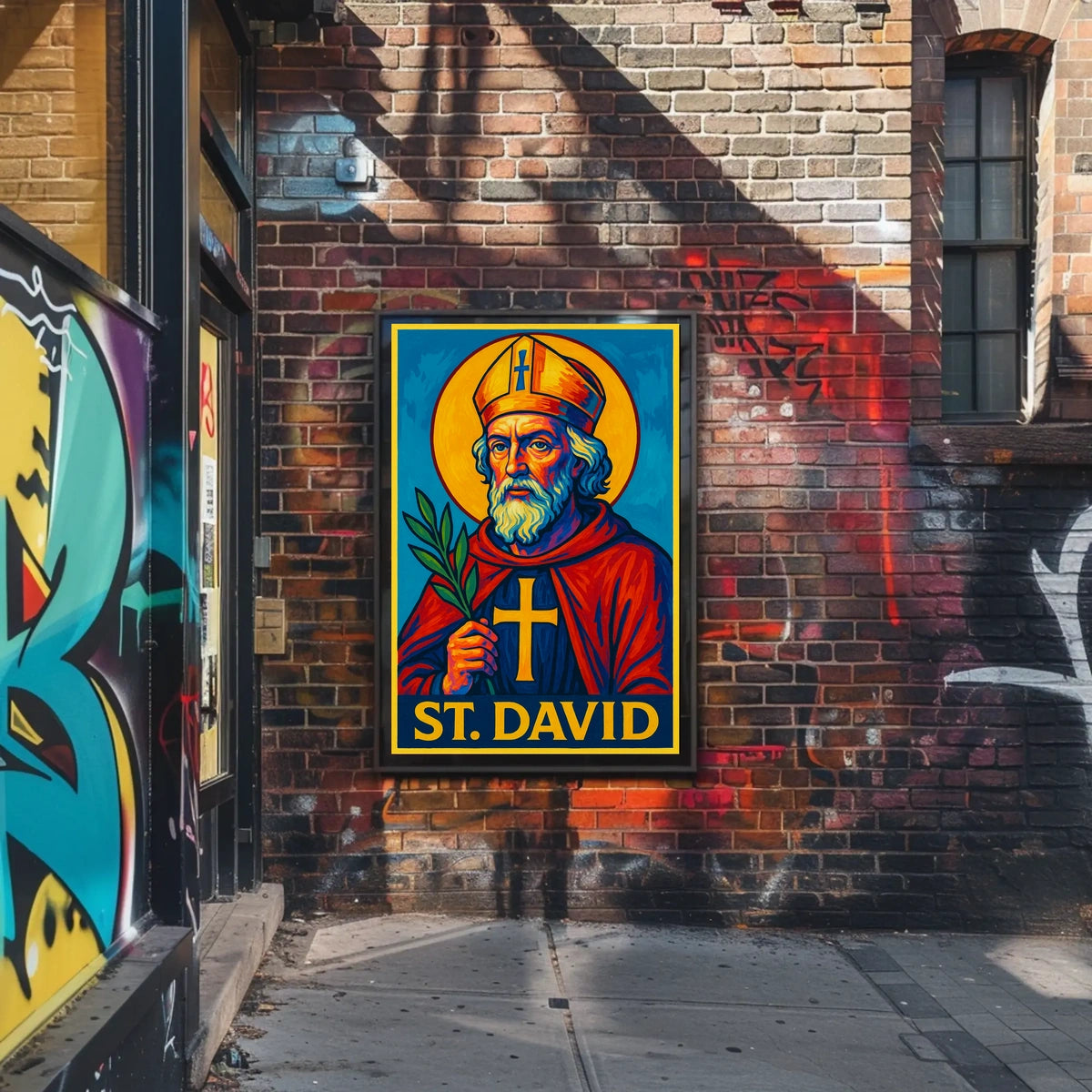 St. David Iconography Poster