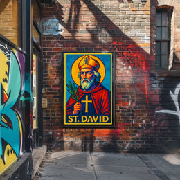 St. David Iconography Poster