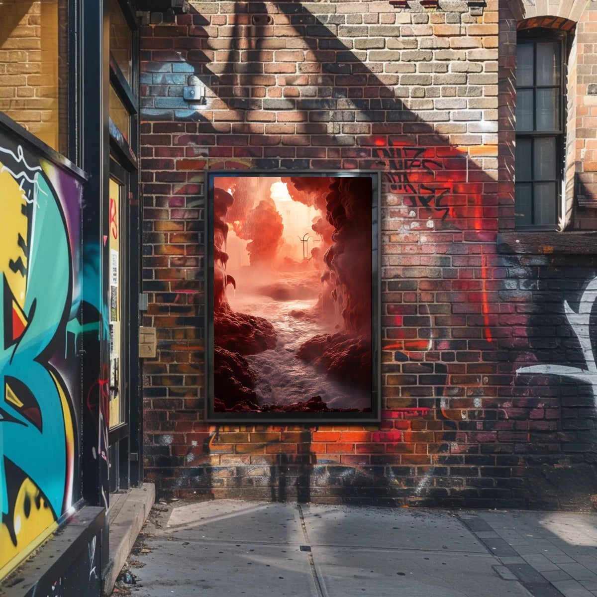 Mystical Cavern Landscape Poster