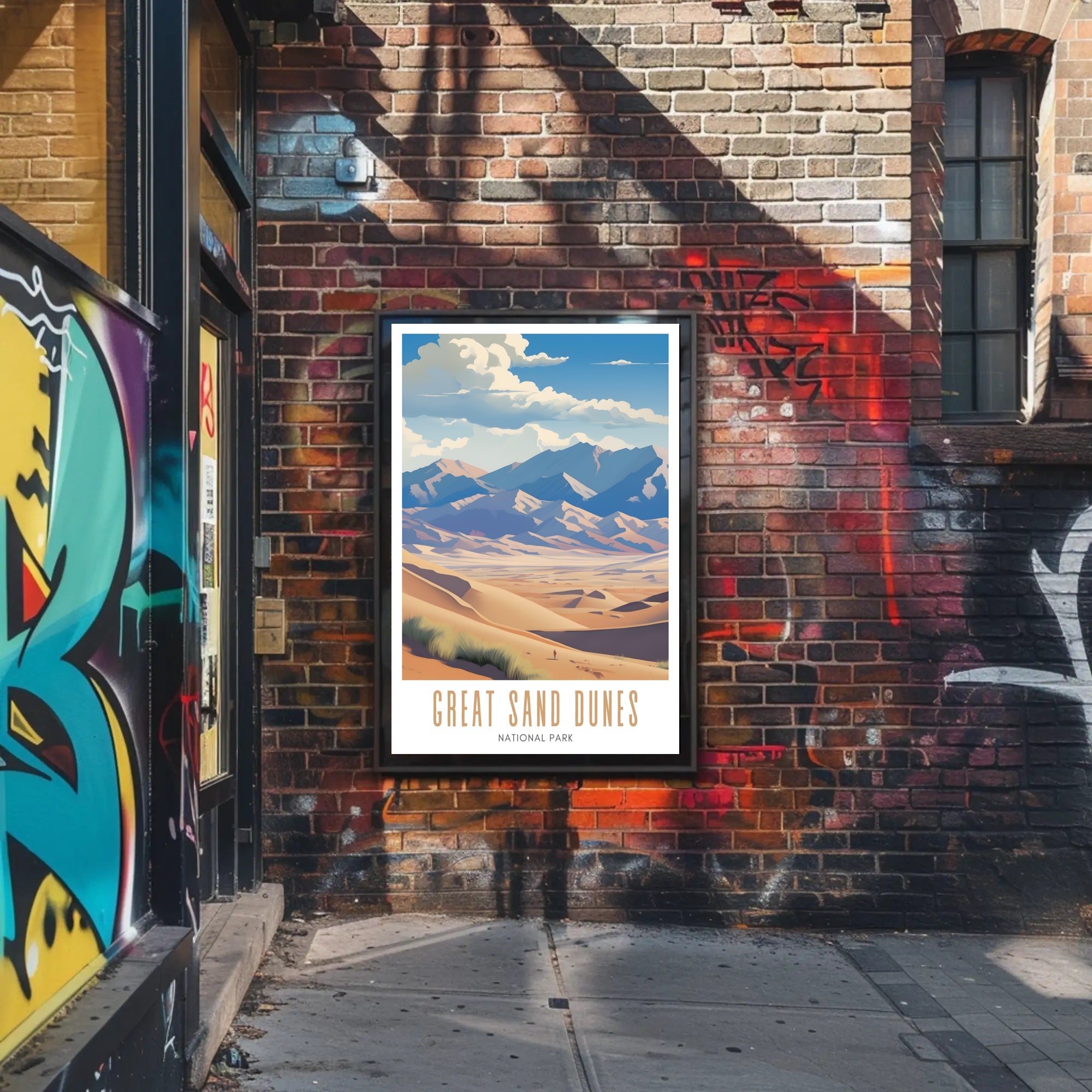 Great Sand Dunes National Park Scenic Poster Print