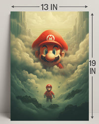 Mario In The Clouds Poster