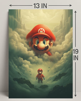 Mario In The Clouds Poster