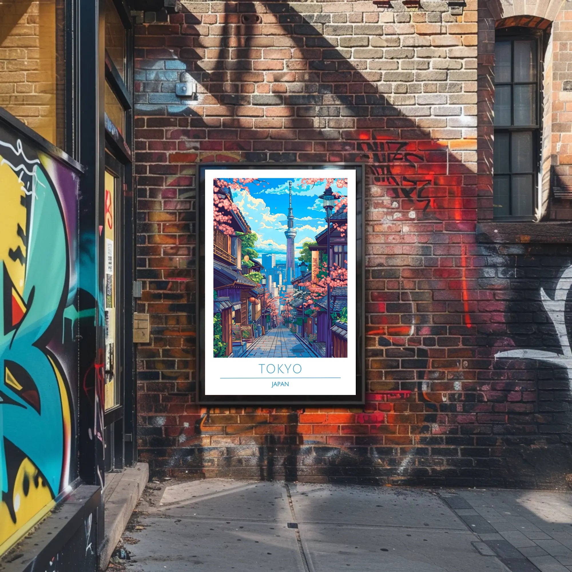 Tokyo Skytree Cherry Blossom Vibrance Urban or Cityscape Poster