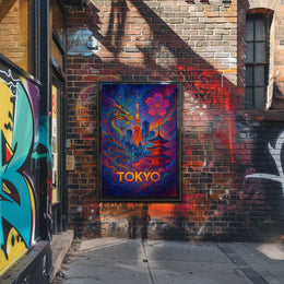 Tokyo Tower Fantasy: Vibrant Poster of Tradition & Modernity