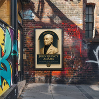 John Quincy Adams Vintage Presidential Historical Poster PosterGoat