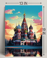 Vibrant St. BasilS Cathedral Poster